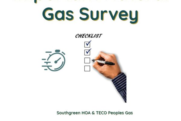 TECO Peoples Gas & Southgreen HOA IMPORTANT Survey